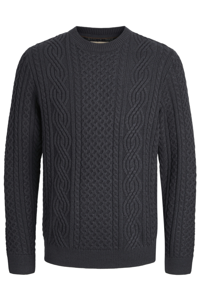 JPRBLUSEAN KNIT CABLE CREW NECK SN 12283486 DARK NAVY